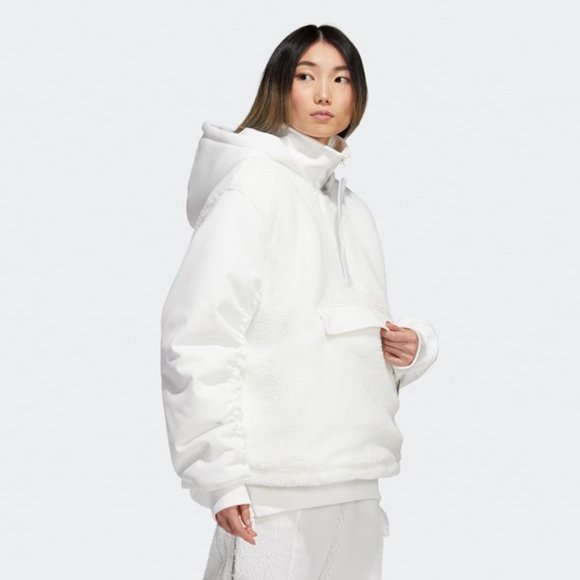 IVY Park x adidas (Unisex) 1/2 Zip Quilted Sherpa Jacket H18974 - Picture 7 of 14